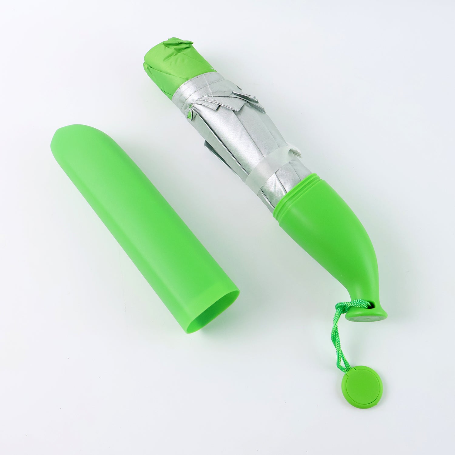Green Stylish Banana Shaped Mini Foldable Umbrella Green Stylish Banana Shaped Mini Foldable Umbrella